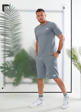 Чоловічий класний спортивний костюм футболка шорти преміум якості new balance1 фото