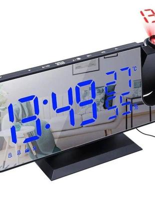 Настільний годинник будильник від мережі digital radio alarm clock
