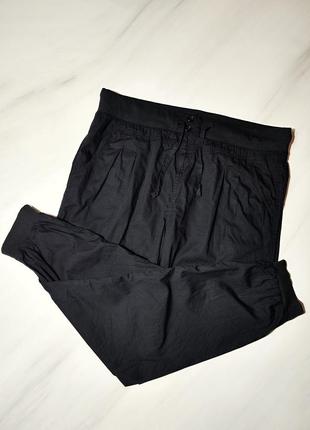 Chicoree черные коттоновые брюки джоггеры6 фото