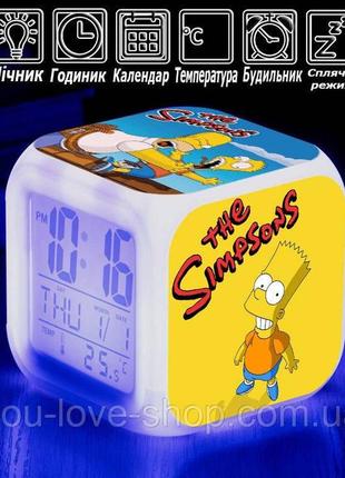 Настільний дитячий годинник сімпсони "барт"