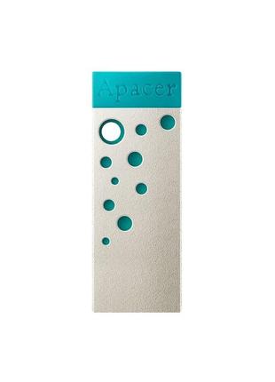 Флеш-накопичувач usb2.0 32gb apacer ah11j turquoise green (ap32gah11jg-1)