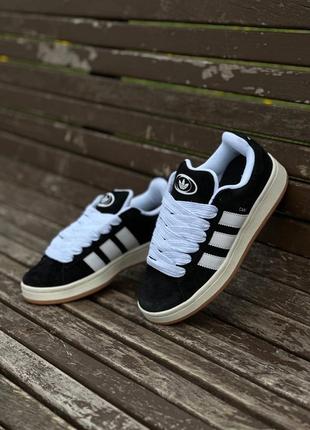 Adidas campus core black3 фото