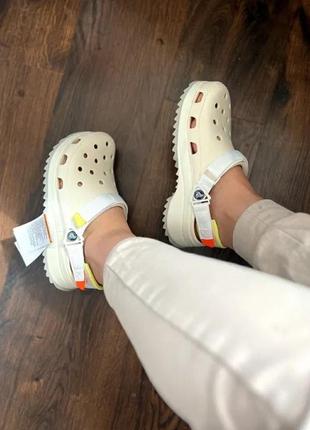 Crocs classic hiker clog white сабо крокс крокси білі (р.36-45)4 фото