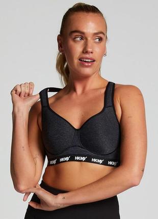 Спортивний бюстгальтер із середньою підтримкою hunkemöller hkmx the all star branded l2, eu 75b1 фото