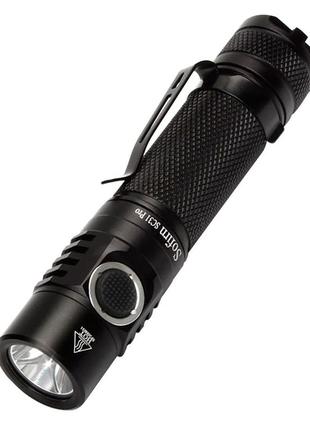 Ліхтарик sofirn sc31 pro 6500k sst40 ipx8 2000 lumen black з акумулятором 18650 (1 х 3000маг)