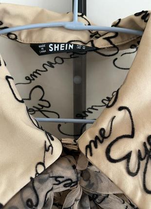 Блуза shein полупрозрачная3 фото