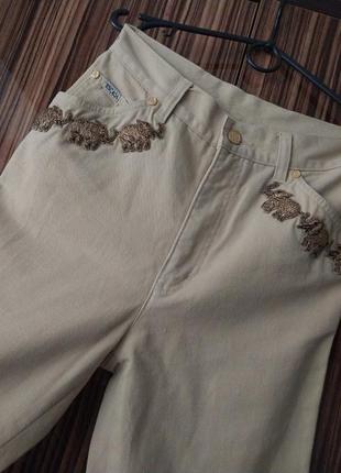 Крутые оригинальные винтажные люксовые джинсы escada one времён margareta ley2 фото