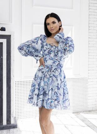 Платье летнее натэлла голубое