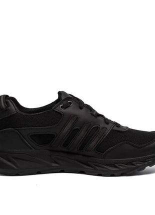 Кросівки літні сітка adidas (чорні).