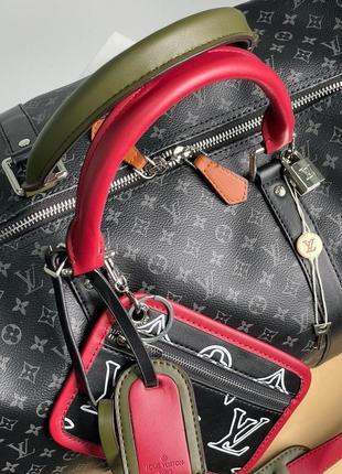 Сумка louis vuitton keepall bandouliere bag limited edition patchwork monogram eclipse 508 фото