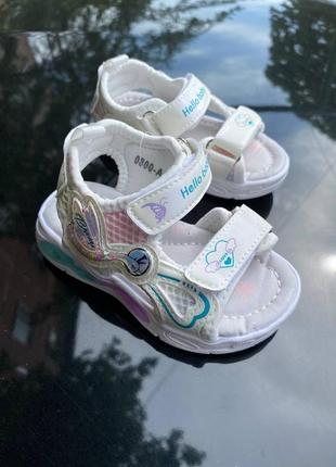 Дитячі босоніжки,сандалі з підсвіткою на дівчинку том м 🙋🏼‍♀️