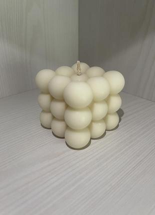 Декоративна свічка. бджолиний віск. ваніль.1 фото