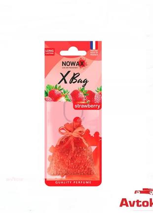 Ароматизатор запах мішечок у машину павучка для авто nowax x bag — strawberry (nx07560)