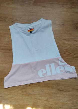 Широкий кроп топ майка ellesse