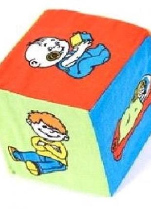 Кубик ткань погремушка дети -действия тм умная игрушка (мягкая игрушка)