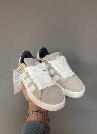 Кроссовки adidas campus beige/white1 фото