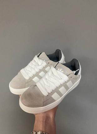 Кроссовки adidas campus beige/white3 фото