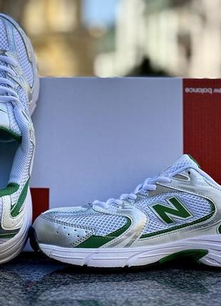 Кросівки new balance 530 white green silver4 фото