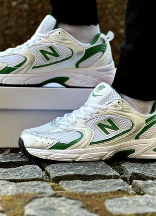 Кросівки new balance 530 white green silver9 фото