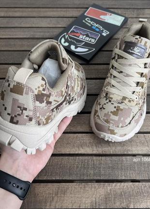 Кросівки 40-45 тактичні пісочні pixel khaki dune | військові кросівки6 фото