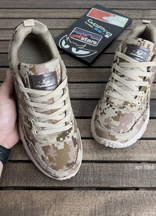 Кроссовки 40-45 тактические песочные pixel khaki dune  военные кроссовки4 фото