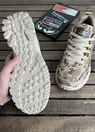 Кроссовки 40-45 тактические песочные pixel khaki dune  военные кроссовки7 фото