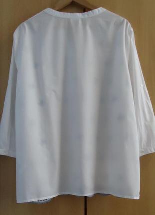 Супер брендова сорочка блуза блузка бавовна прошва вишивка3 фото