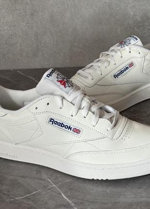 Кожаные кроссовки reebok club c 85 hp4321