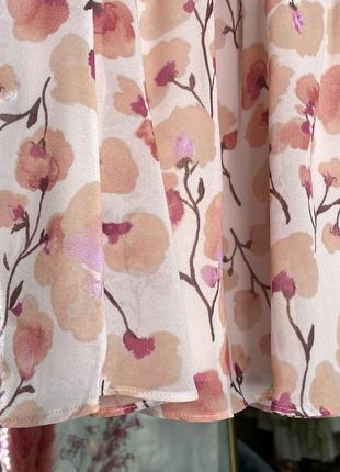 Мини-юбка с рюшами на талии пыльно-розового цвета бренда na-kd6 фото