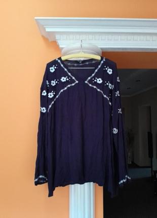 Блуза с вышивкой ulla popken