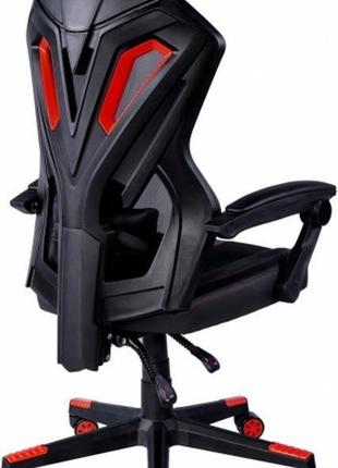 Крісло для геймерів aula f010 gaming chair black/red (6948391286228)3 фото