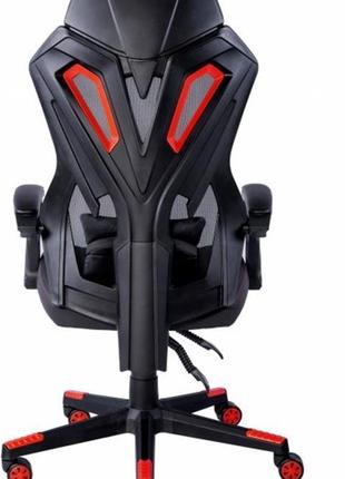 Крісло для геймерів aula f010 gaming chair black/red (6948391286228)4 фото