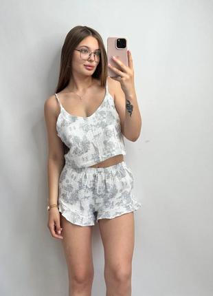 Обольстительная летняя пижама из натуральной ткани ❤️‍🔥