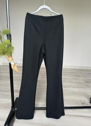 Брюки классические в рубчик клеш zara