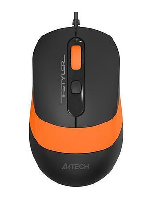 Миша a4tech fm10s orange/black usb