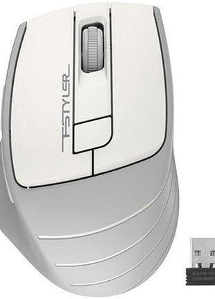 Миша бездротова a4tech fg30s grey/white