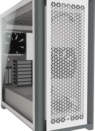 Корпус corsair 5000d airflow tempered glass white (cc-9011211-ww) без бж