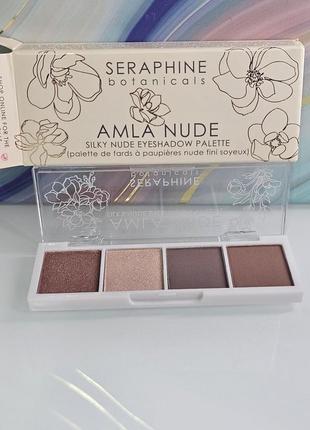 Тені для век seraphine amla  silky nude eyeshadow palette dawn light.4 фото