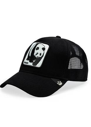 Бейсболка goorin bros черная с принтом бык