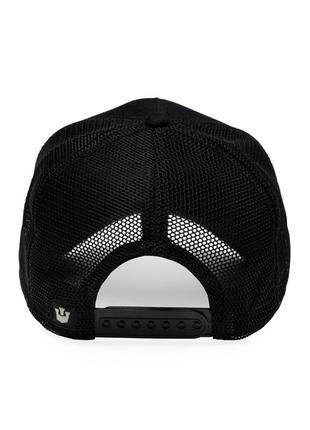 Бейсболка goorin bros черная с принтом бык