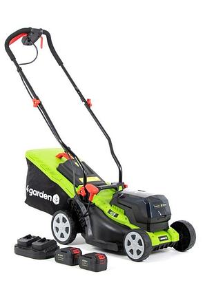 Газонокосилка аккумуляторная 2x20v 4garden am3422s