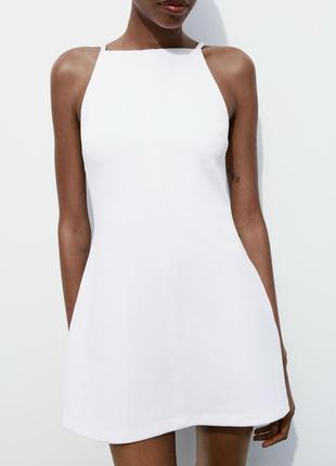 Платье с вырезом halter zara