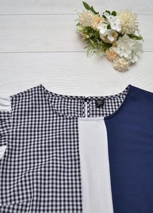 Красива комбінована блуза shein.3 фото