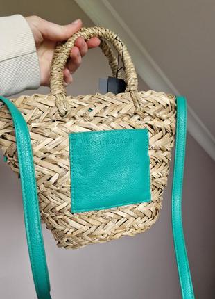Соломенная стильная сумочка south beach3 фото