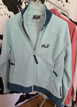 Флисовая женская кофта jack wolfskin