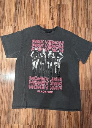 Футболка bershka black pink
