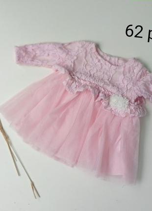 Розовое платье платья