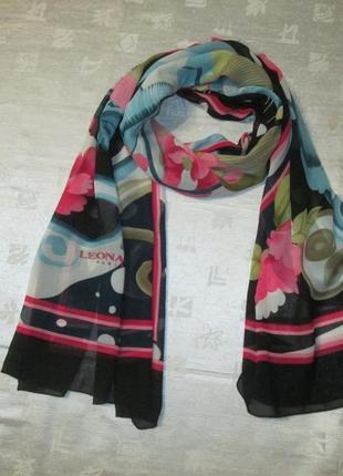 Шелковый шарф leonard paris