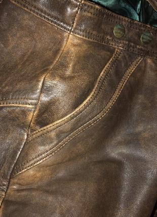 Шкіра, штани на підкладці. унісекс. брендові. заміри.
