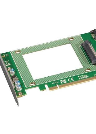 Контролер frime (ecf-pcietossd007) pci-e-u.2 sff8639 2.5" nvme/sata
